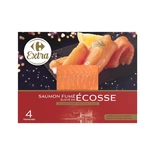 Carrefour or Auchan Smoked Salmon from Scotland x4 slices 140g