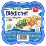 Bledina Bledichef Vegetables fondue & Place (Hake) fish from 18 months 250g