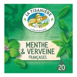 La Tisaniere Infusion French Mint & Verveine herbal tea x20 sachets 26g