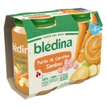 Bledina Carrots & Ham pot from 6 months 2x200g