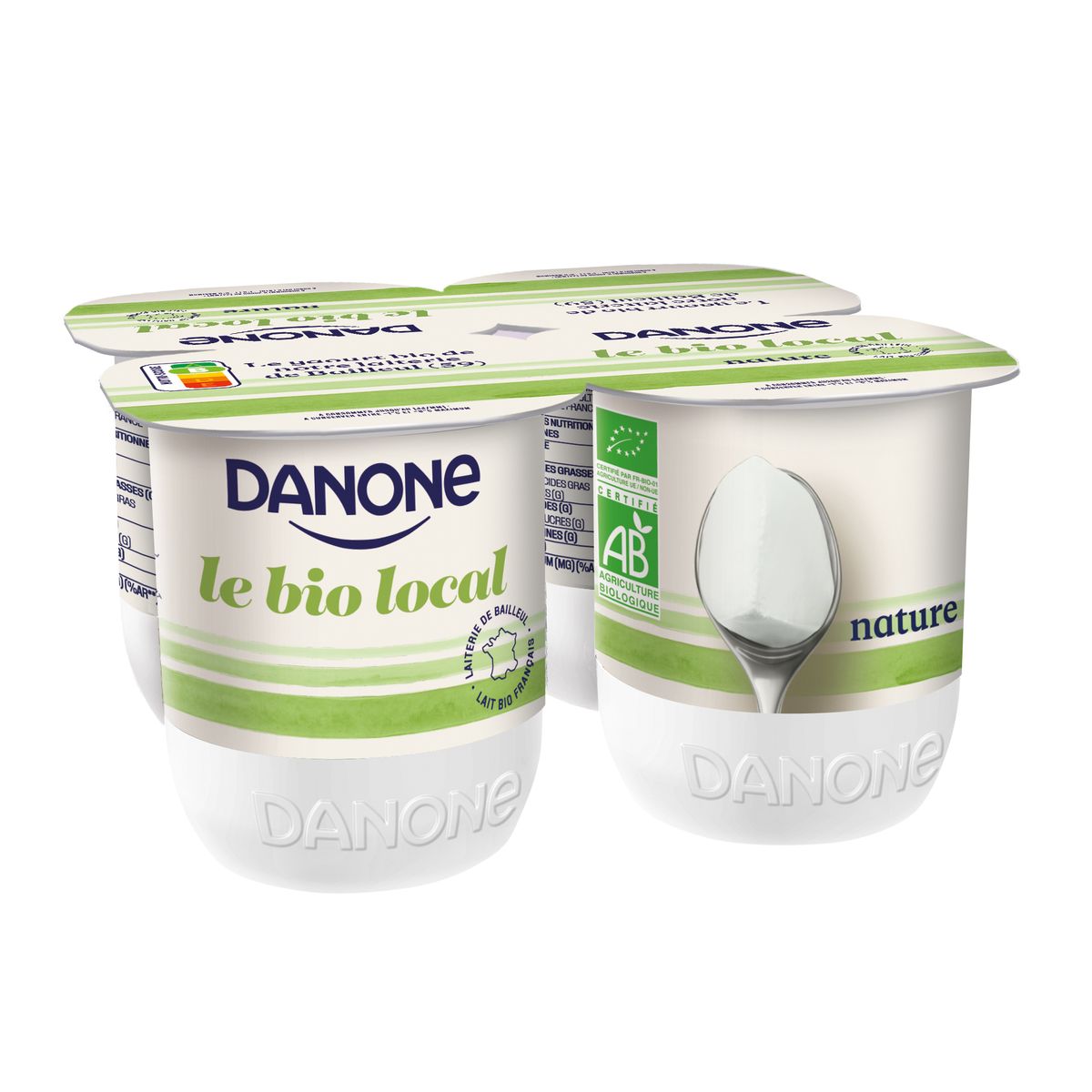 Danone Yogurts Plain Organic 4x125g