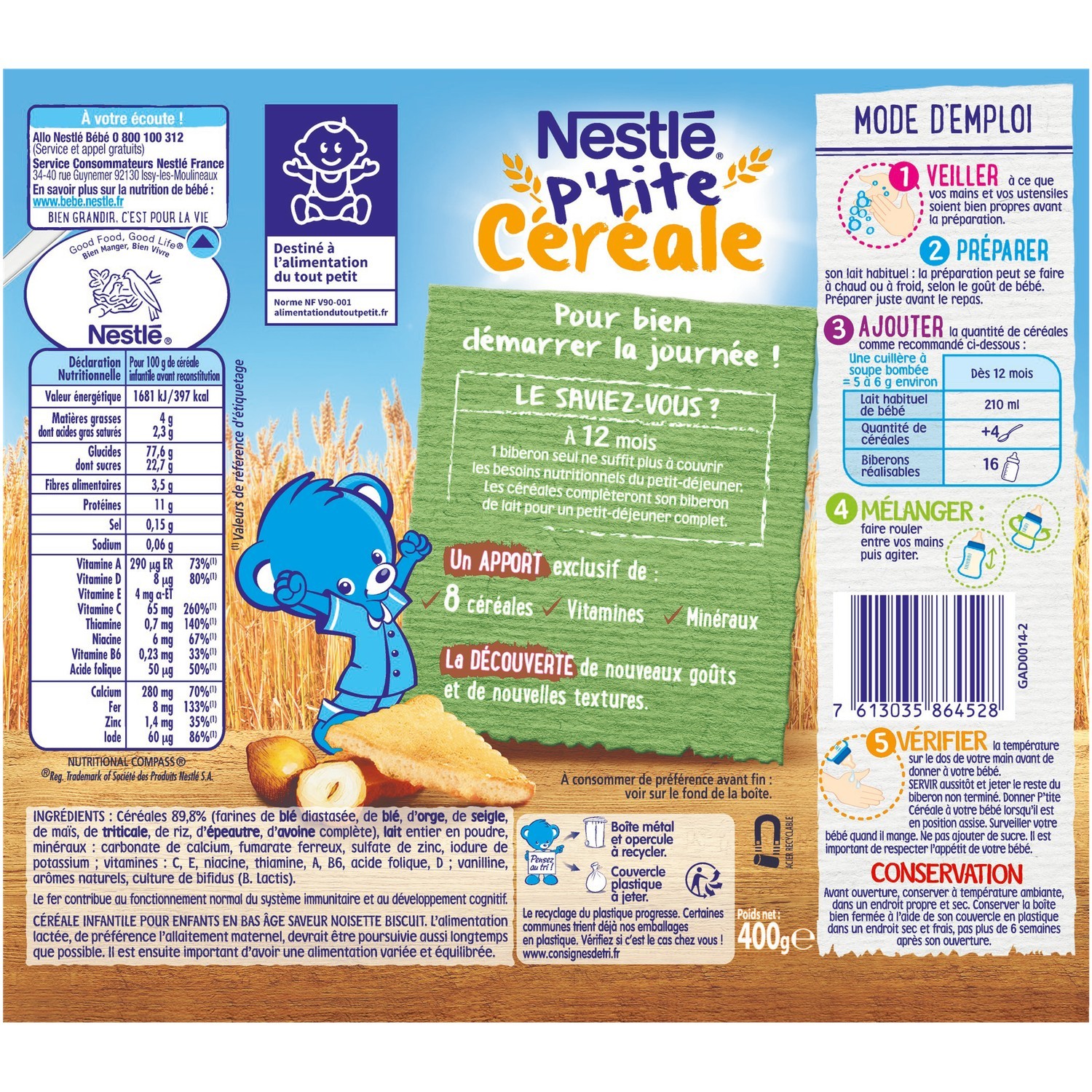 Nestle Cereal Hazelnut Biscuit Form 12 Months Europafoodxb Buy Food Online From Europe Best Price