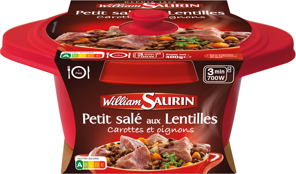 William "Les Cocottes" Saurin Petit Sale with lentils 400g