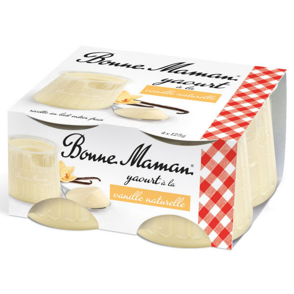 Bonne Maman Natural Vanilla Yogurts 4x125g