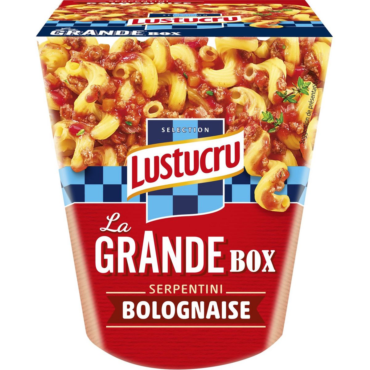 Lustucru Pastabox Serpentini frais a la bolognaise • EuropaFoodXB