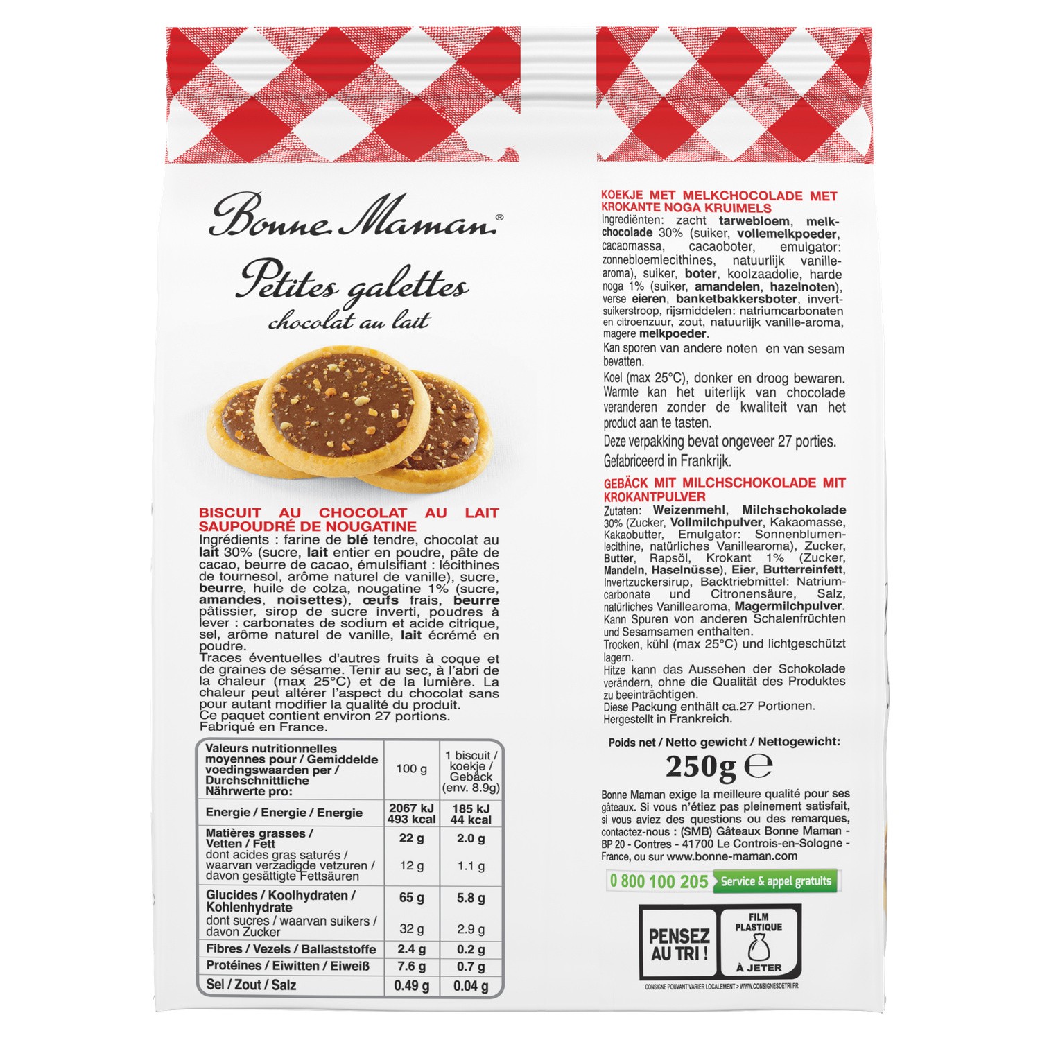 Bonne Maman Milk Chocolate Galettes • EuropaFoodXB • Buy Food Online ...