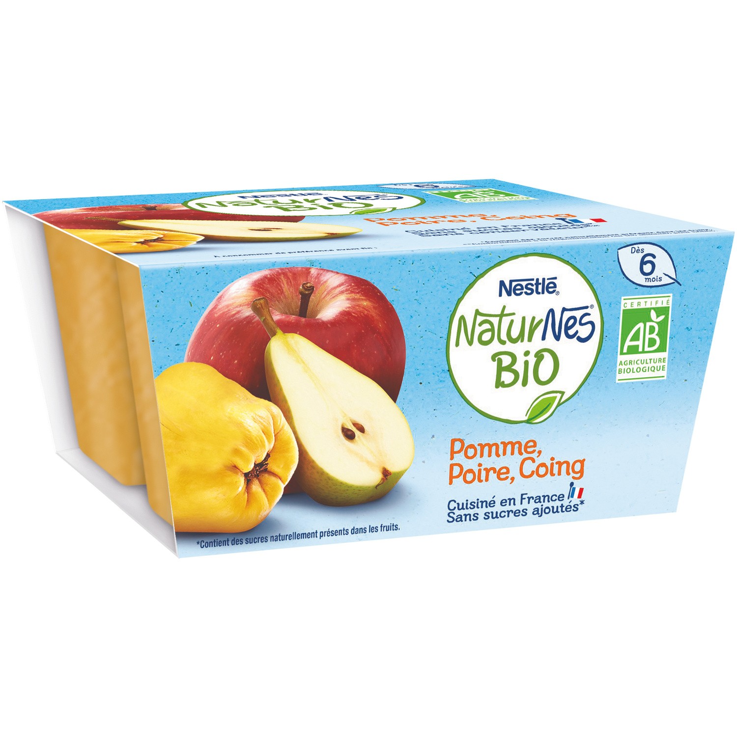 Nestle Naturnes Organic Apple Pear Quince 4x90g From 6 Months Europafoodxb Buy Food Online From Europe Best Price