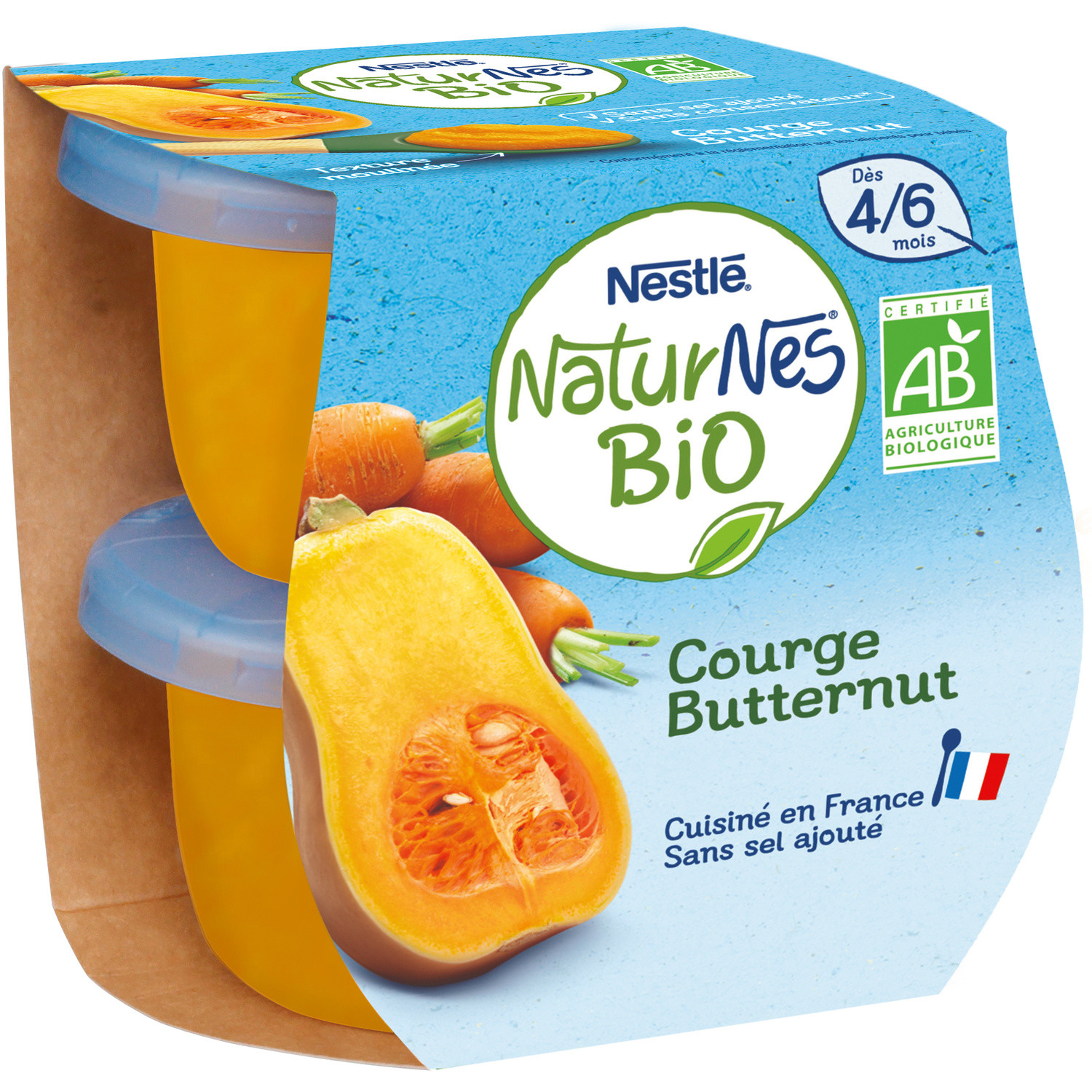 Nestle Naturnes Bio Courge Butternut Des 4 Mois 2x130g Europafoodxb Acheter Des Aliments En