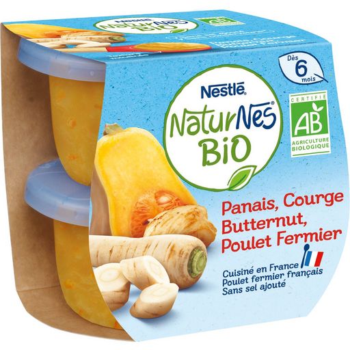 Nestle Naturnes Organic Parsnip, Butternut & Chicken from 6 months 2x190g