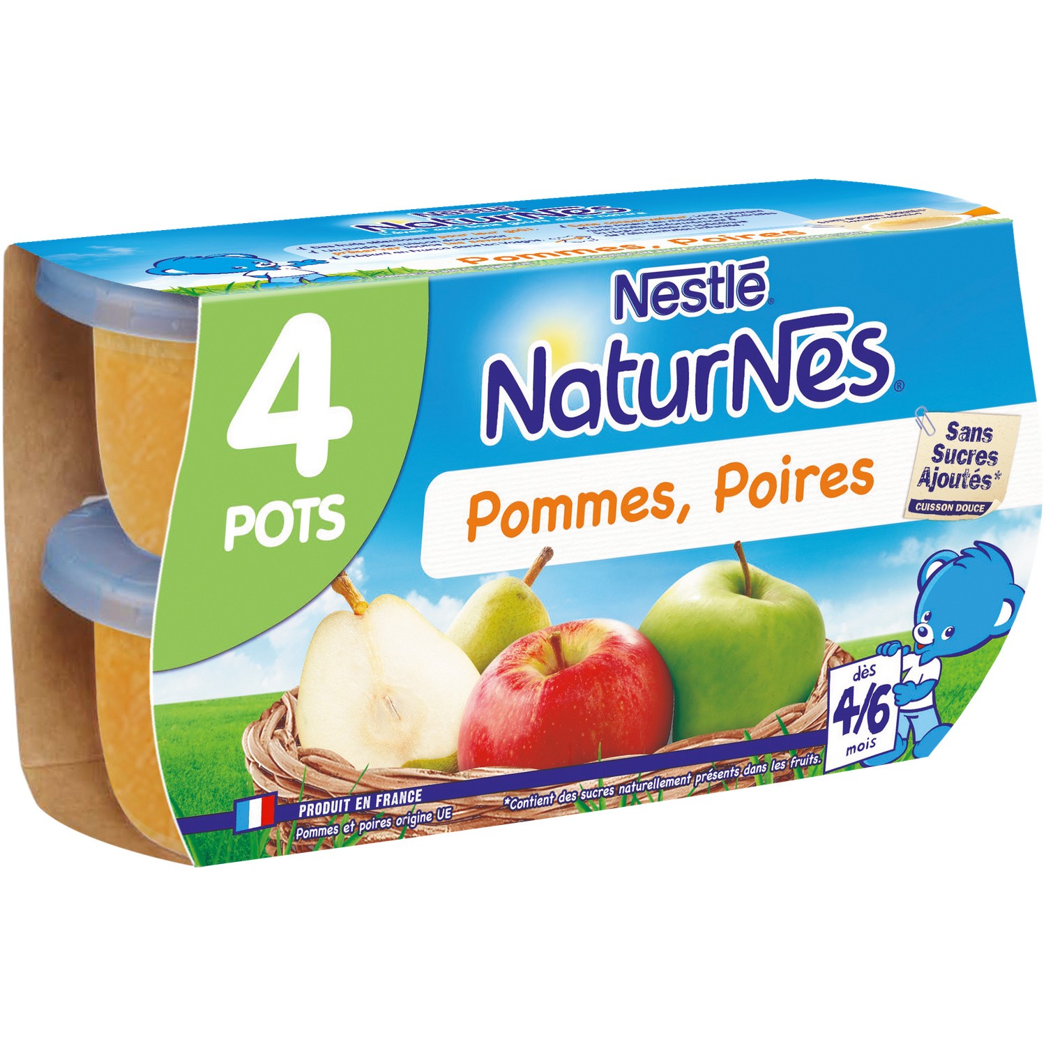 Nestle Naturnes Pear 4x130g from 4 months