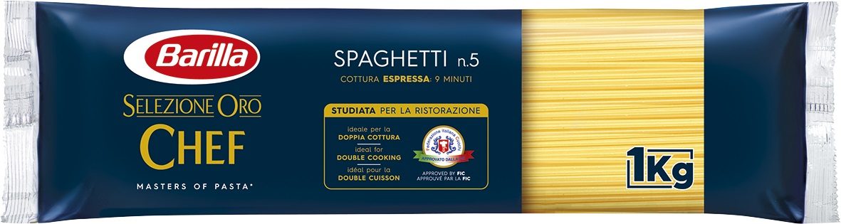 Barilla Pasta Chef Selezione Oro Spaghetti N5 1kg