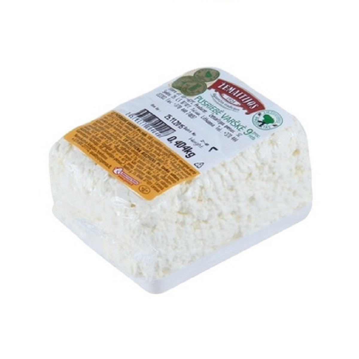 Fresh Curd Cheese Zemaitijos 9% 330g