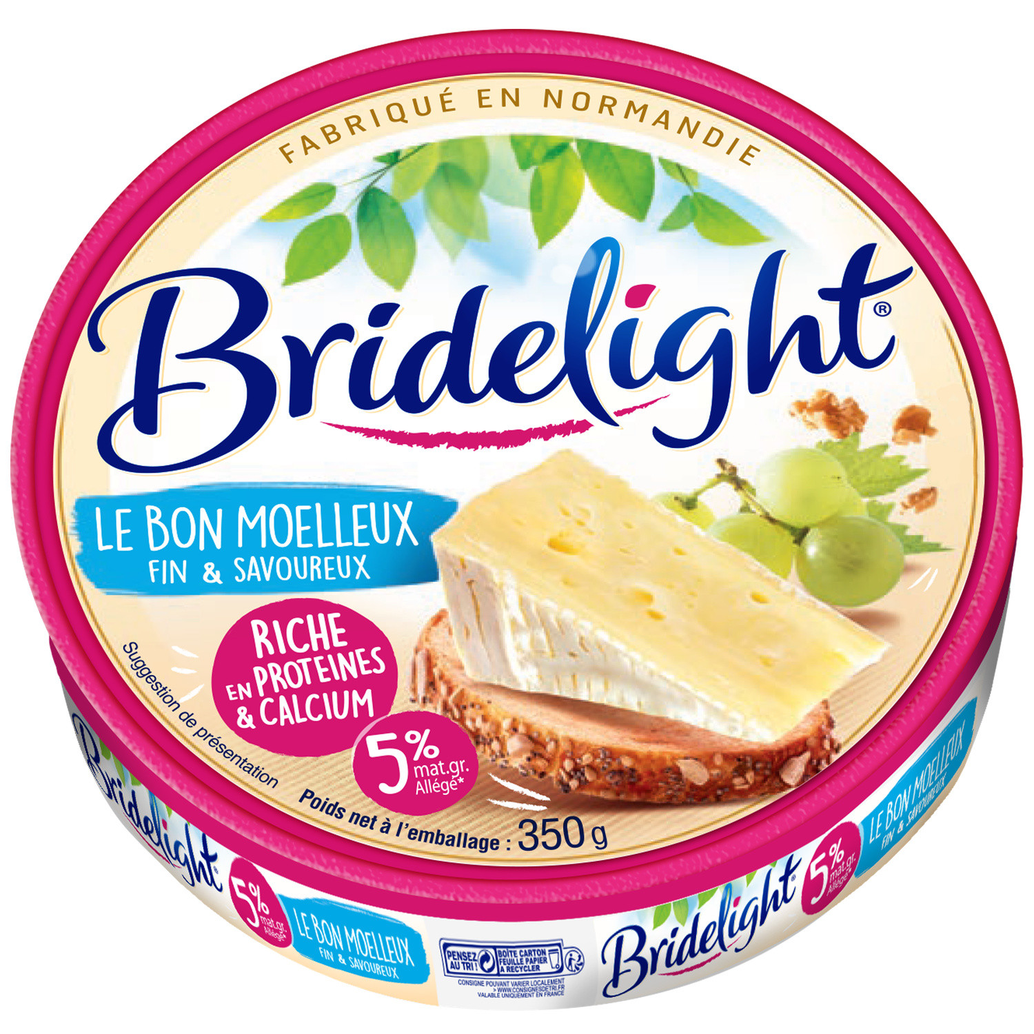 Bridelight Large Camembert extra light 5% FAT 350g