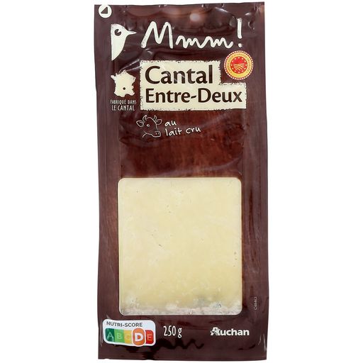 Auchan Mmm Cantal cheese block 250g