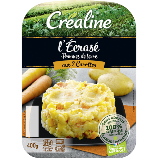 Crealine Mashed potatoes with 2 types carrots 400g