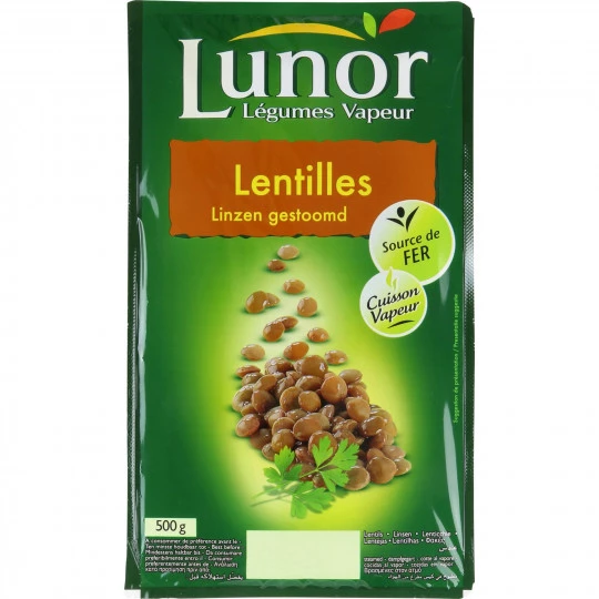 Lunor Stewed Lentils 500g