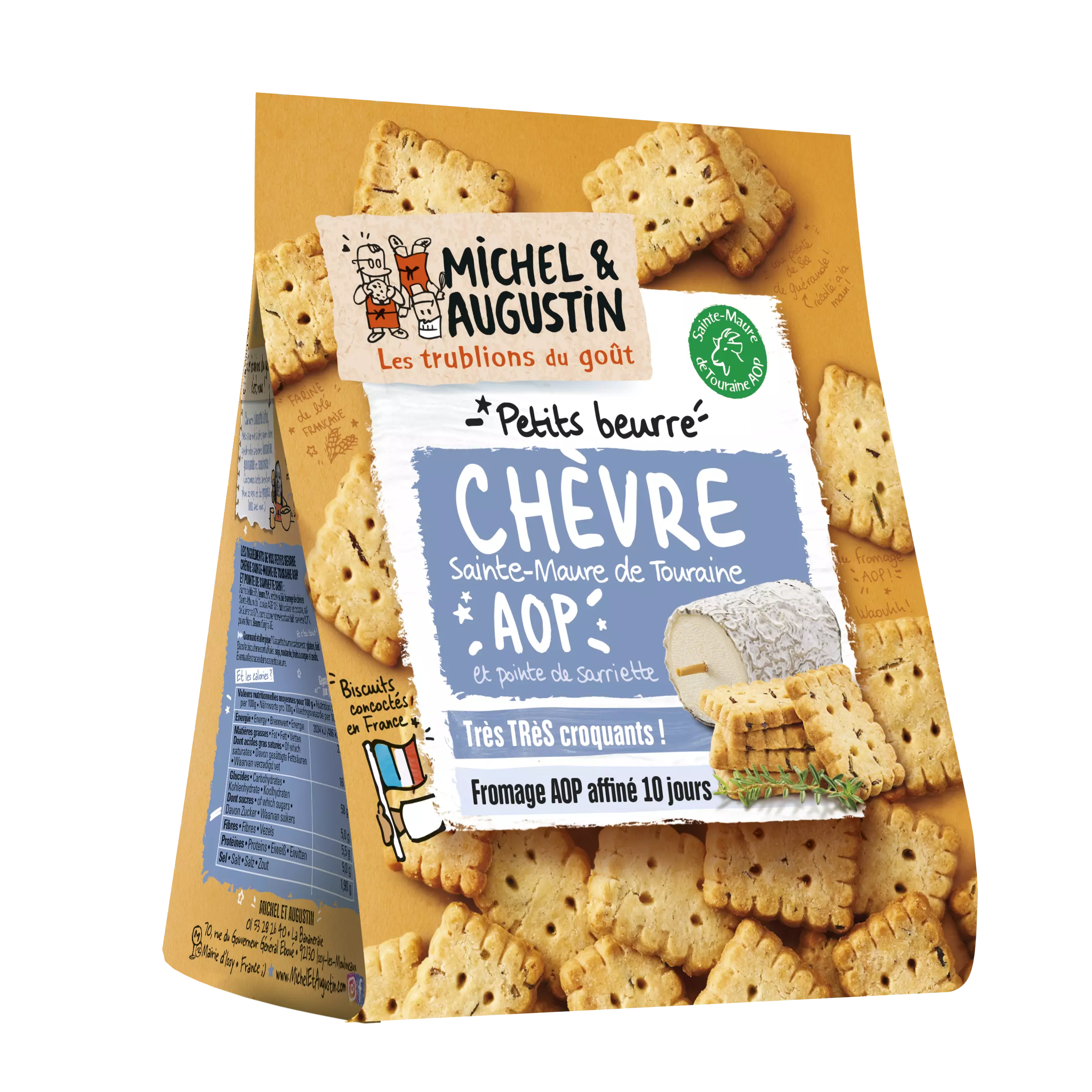 Michel Et Augustin Goat Cheese Salty Butter Crackers 100g