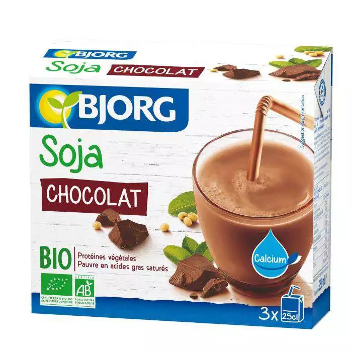 Bjorg Organic mini chocolate soy calcium 3x25cl