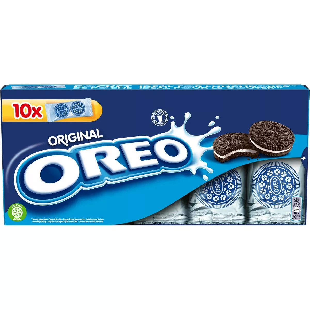 OREO Original chocolate biscuit 10x2 220g