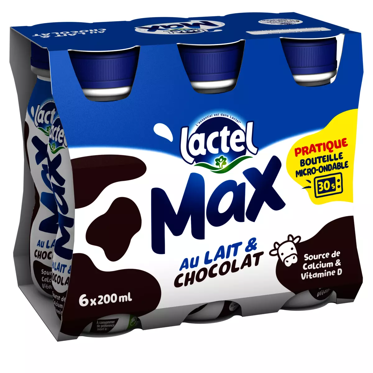 Lactel Max Chocolate milk 6x20cl