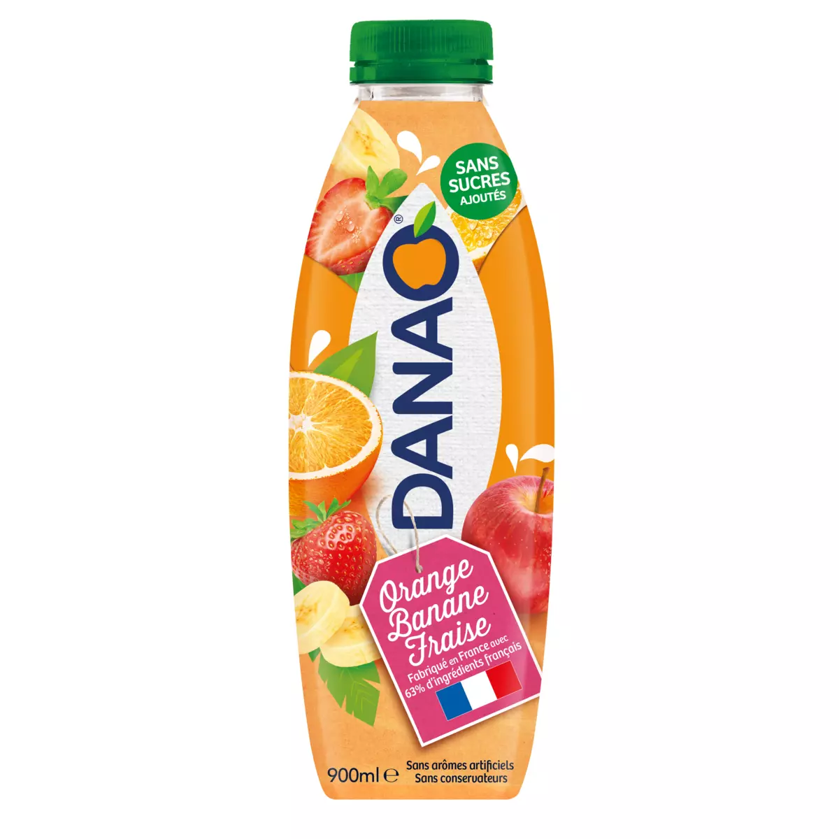Danone Danao Orange Banana Strawberry 900ml