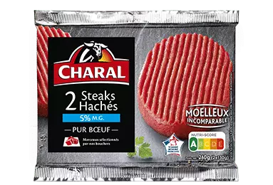 Charal Beef Burger x2 5%FAT 260g