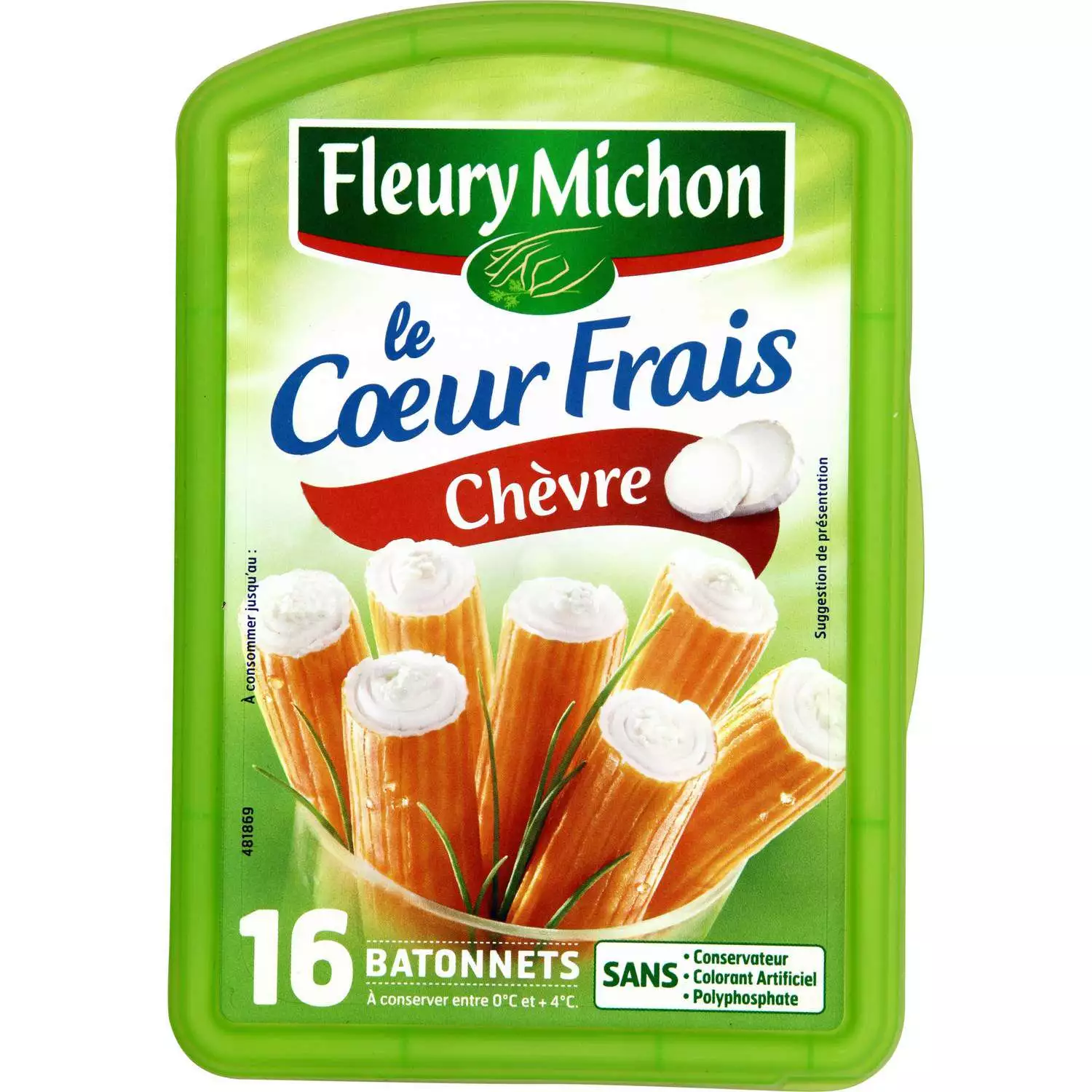 Fleury Michon Crabstick Coeur Frais Goat cheese x14 224g