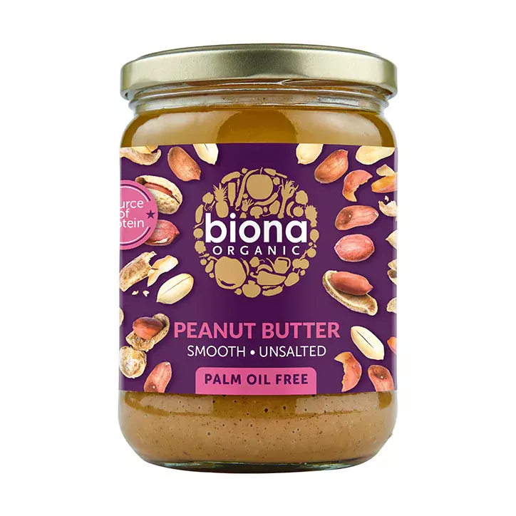 Biona Organic Peanut Butter smooth (No Salt) 250g