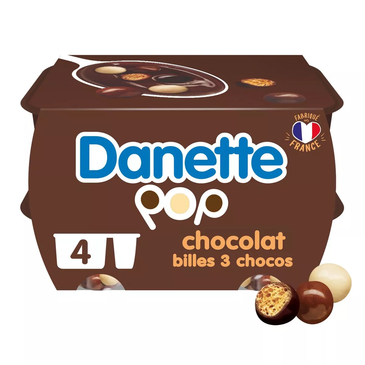 Danone Danette Crousti chocolate 4x117g