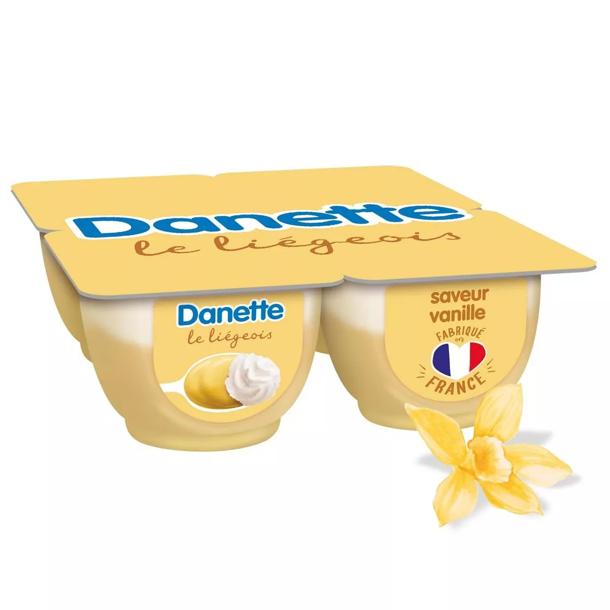 Danone Danette Vanilla Liegois 4x100g
