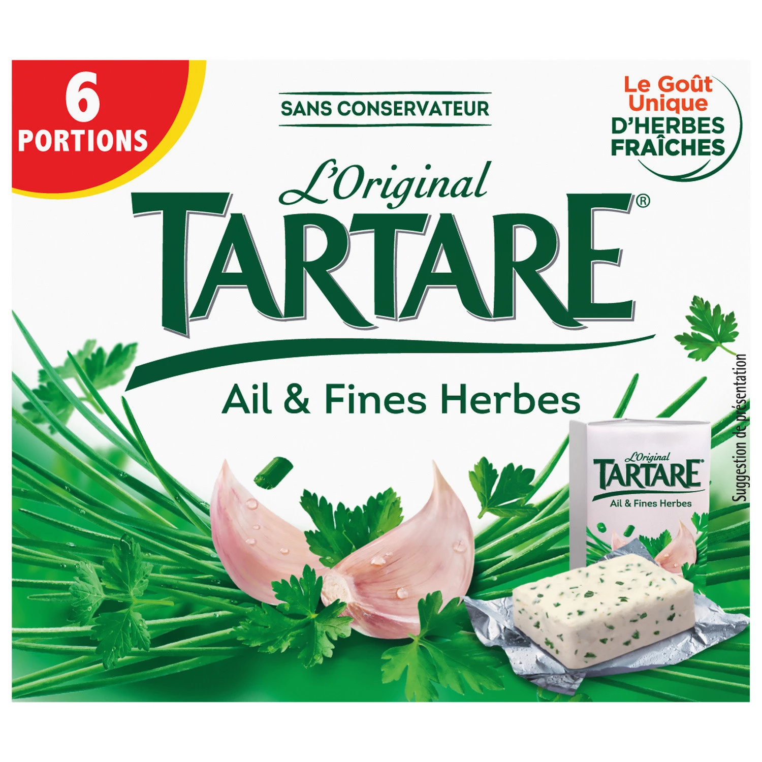 Tartare garlic & herbs spread cheese 100g