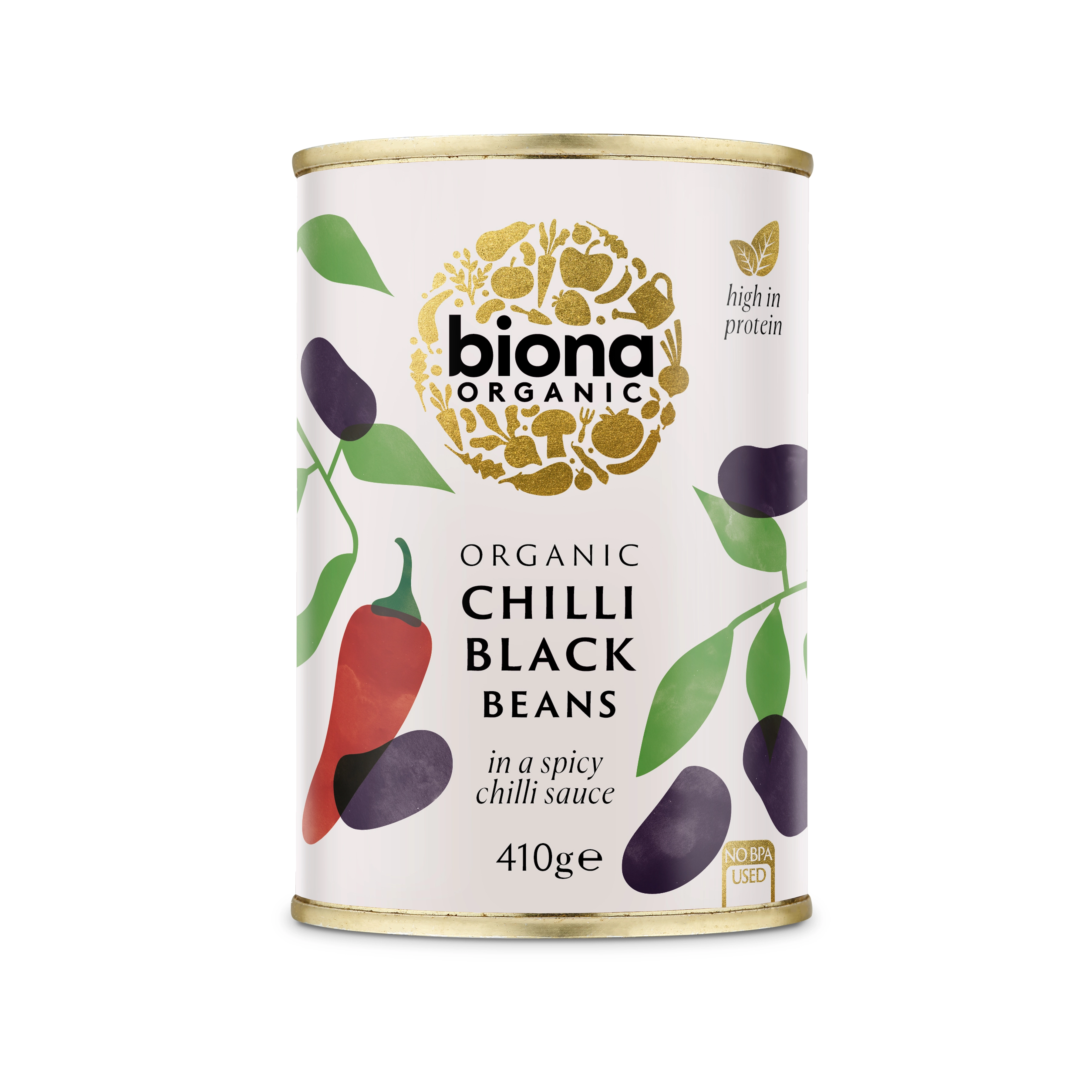 Biona Black Beans Chilli Organic 410g