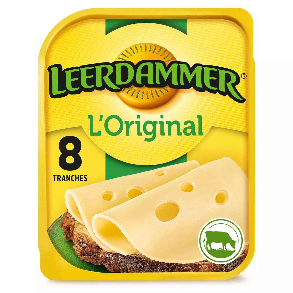 Leerdammer Plain Cheese x8 200g