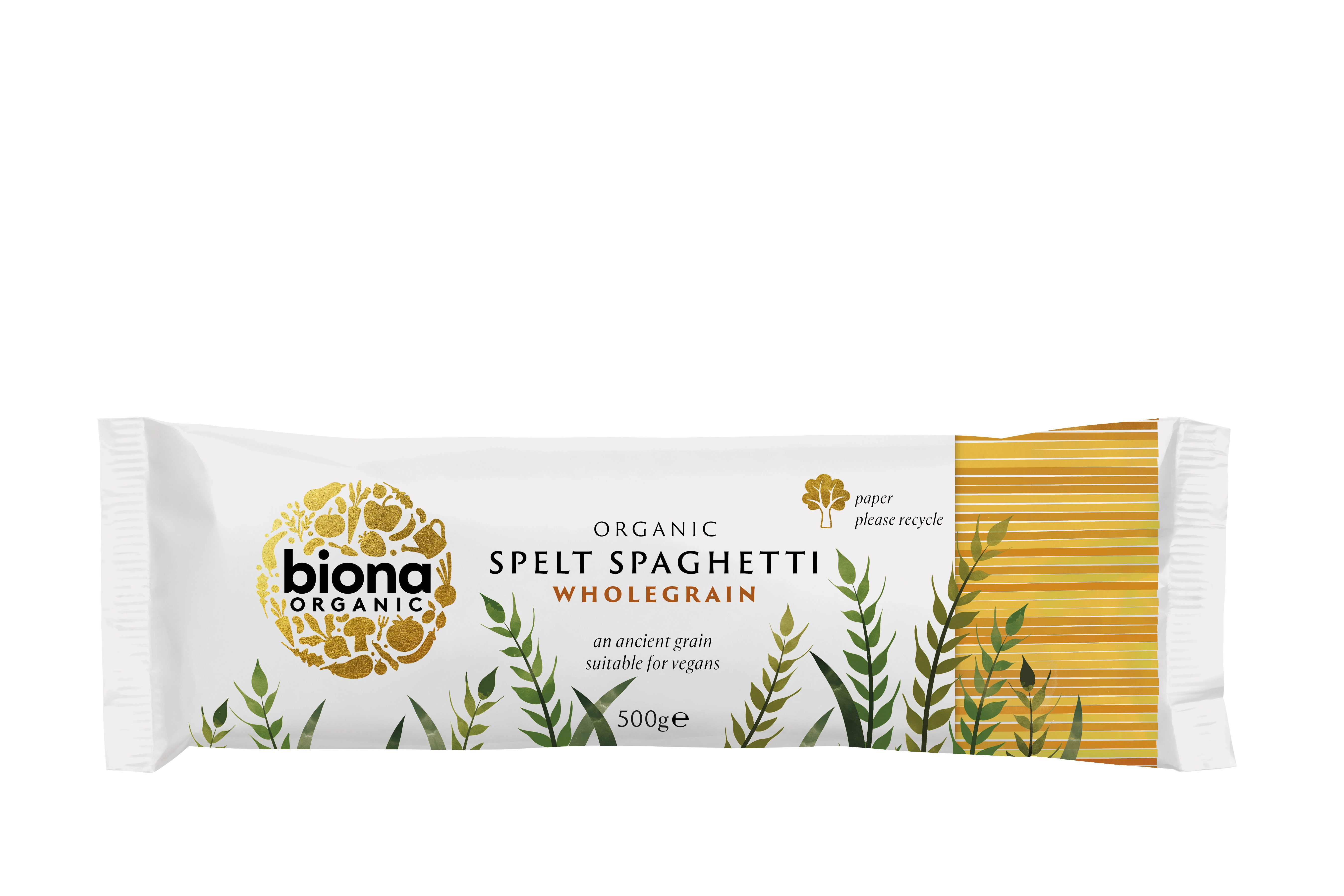 Biona Whole Spaghetti Organic - bronze extruded 500g