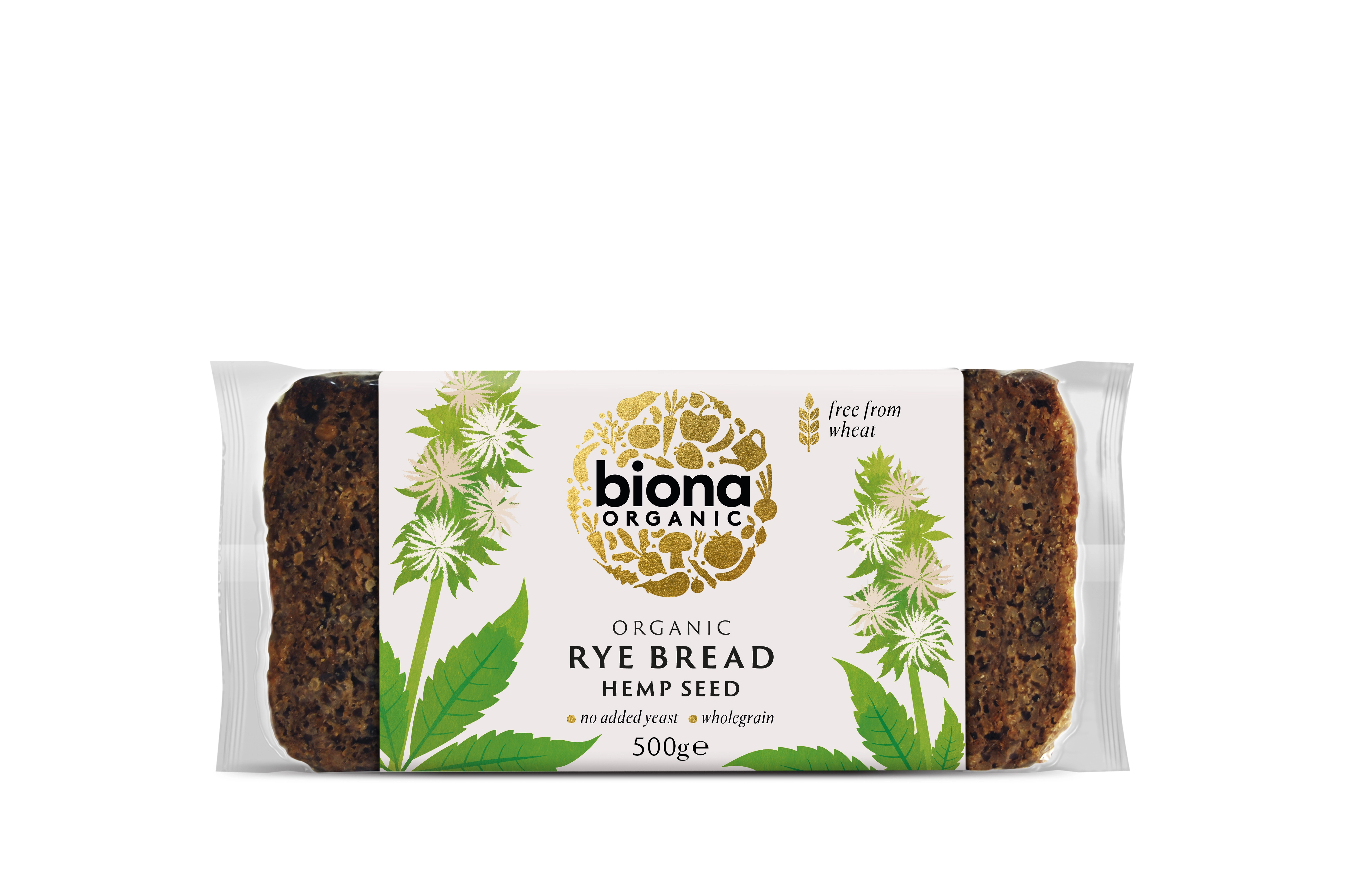 Biona Rye & Hempseed Bread Organic 500g