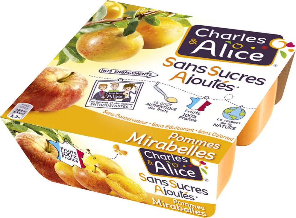 Charles & Alices Mirabelles Apple Compote 4x97g