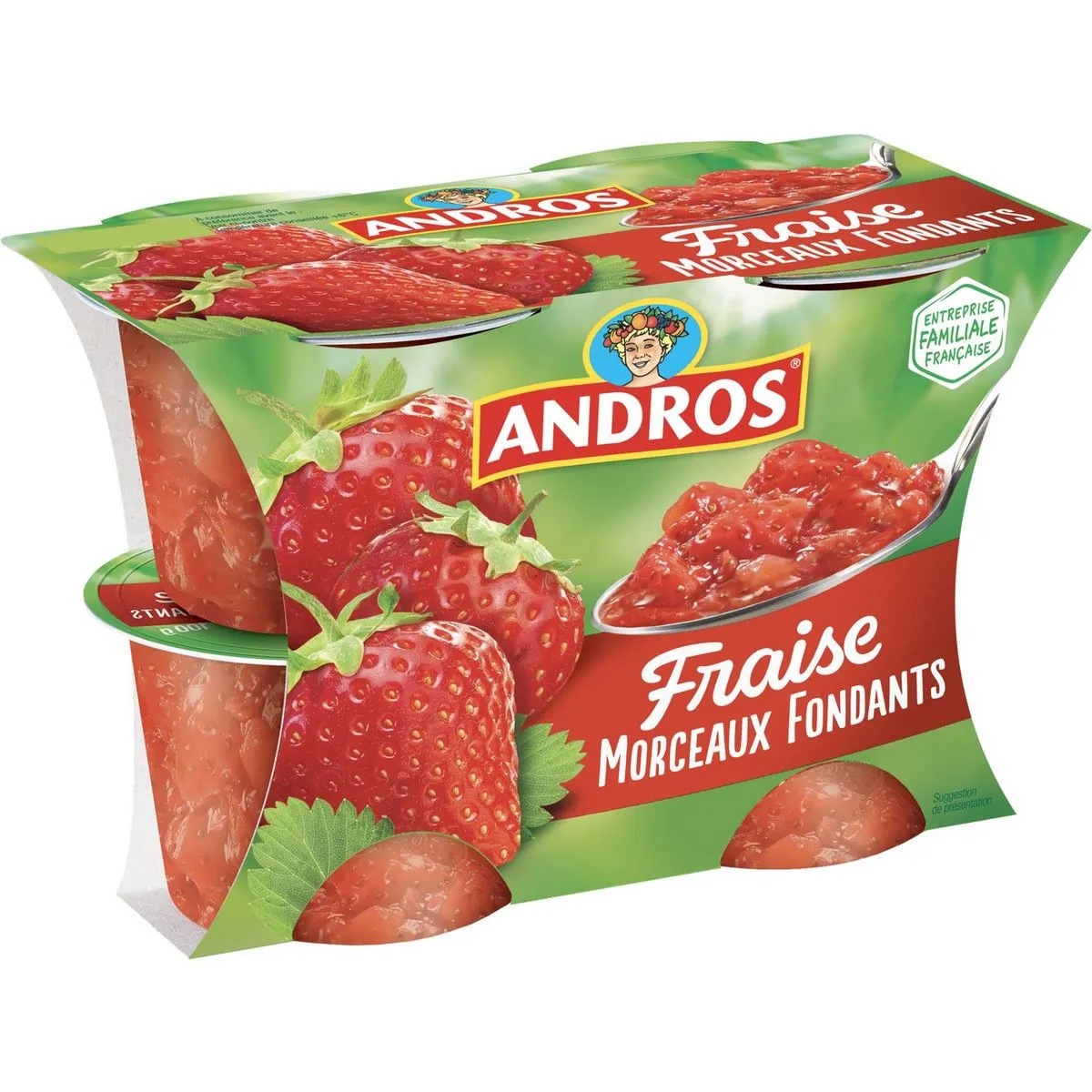 Andros Delice of Strawberries 4x100g