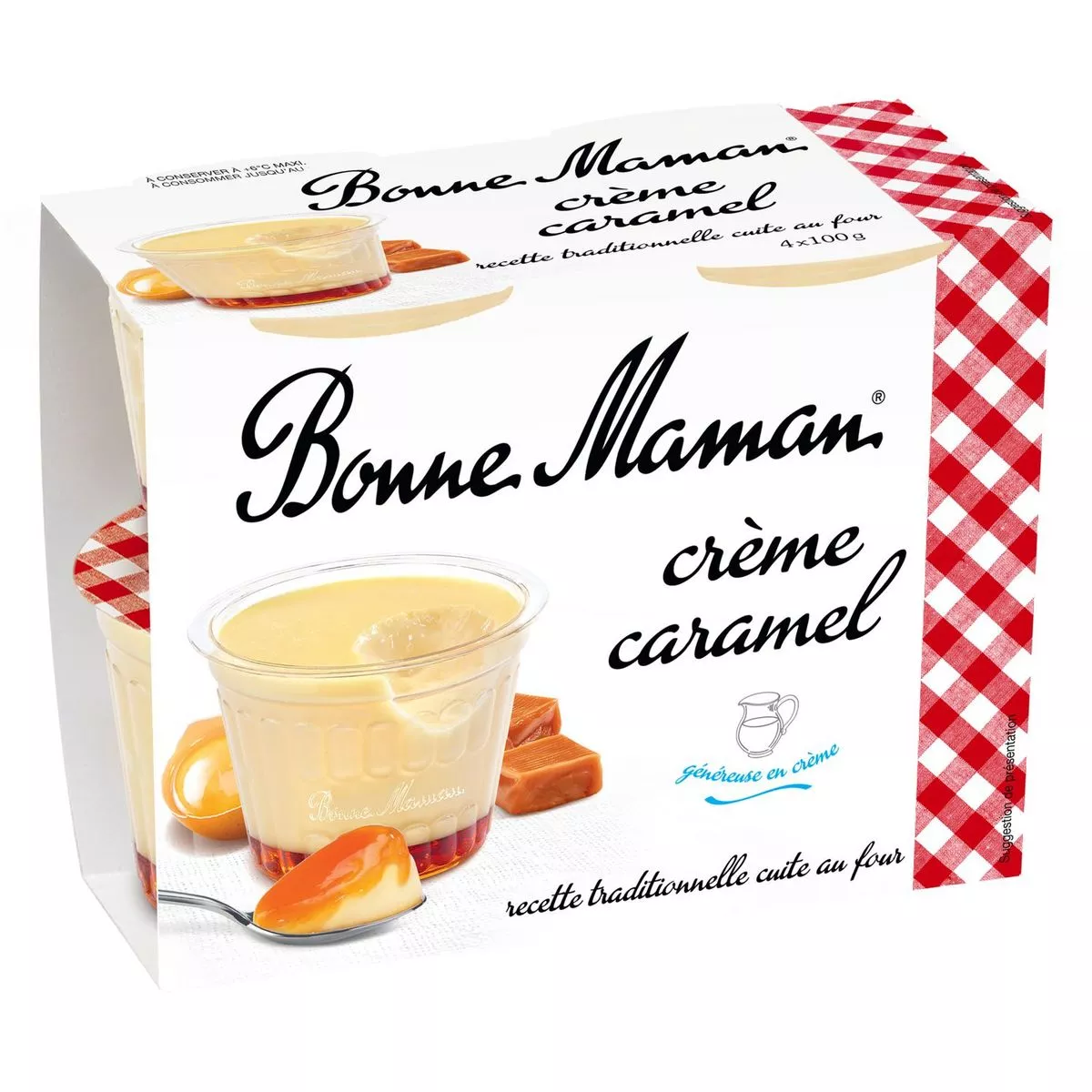 Bonne Maman Creme caramel with fresh eggs 4x100g