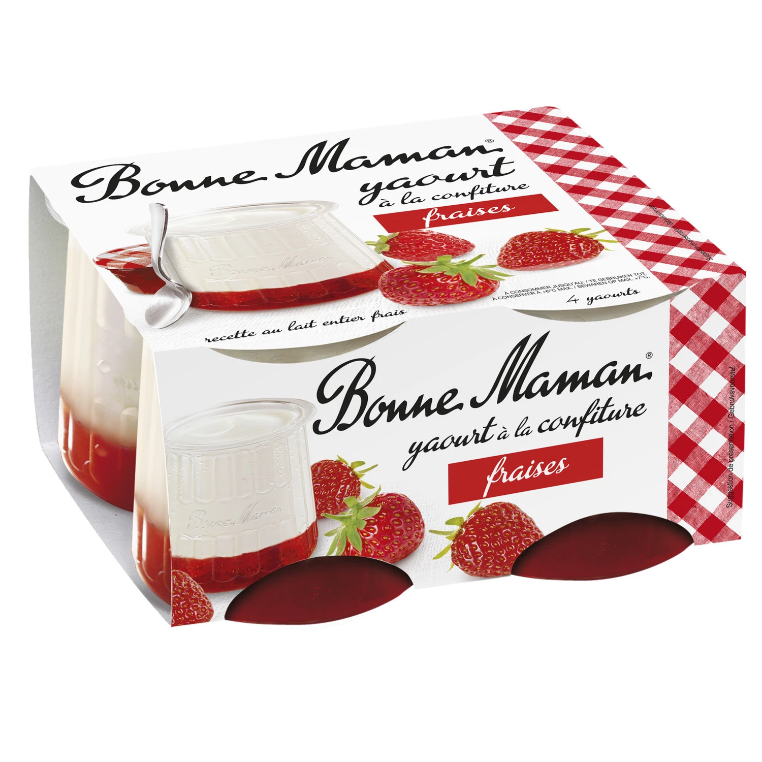 Bonne Maman Strawberry jam Yogurts 4x125g