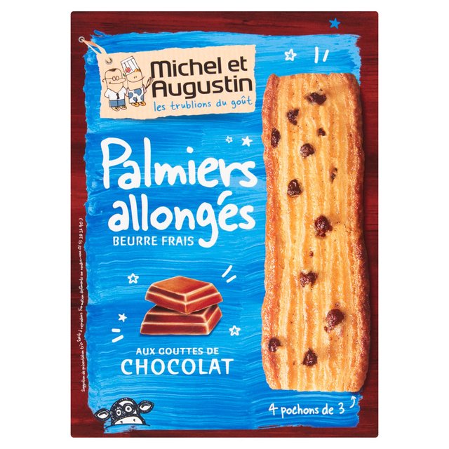 Michel Et Augustin Puff Palmiers with Chocolate Chips 120g