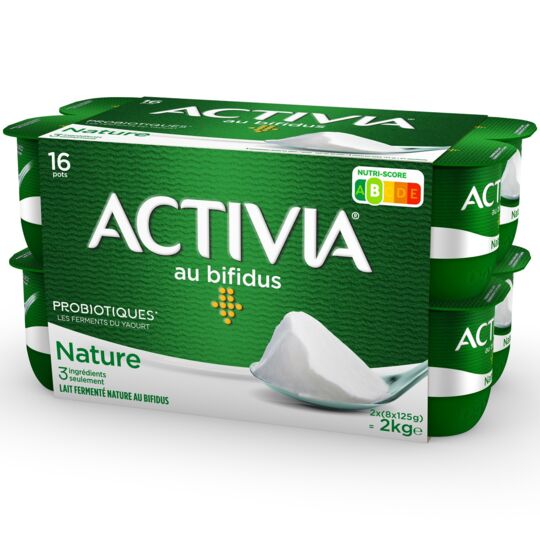 Danone Activia Plain yogurts 16x125g