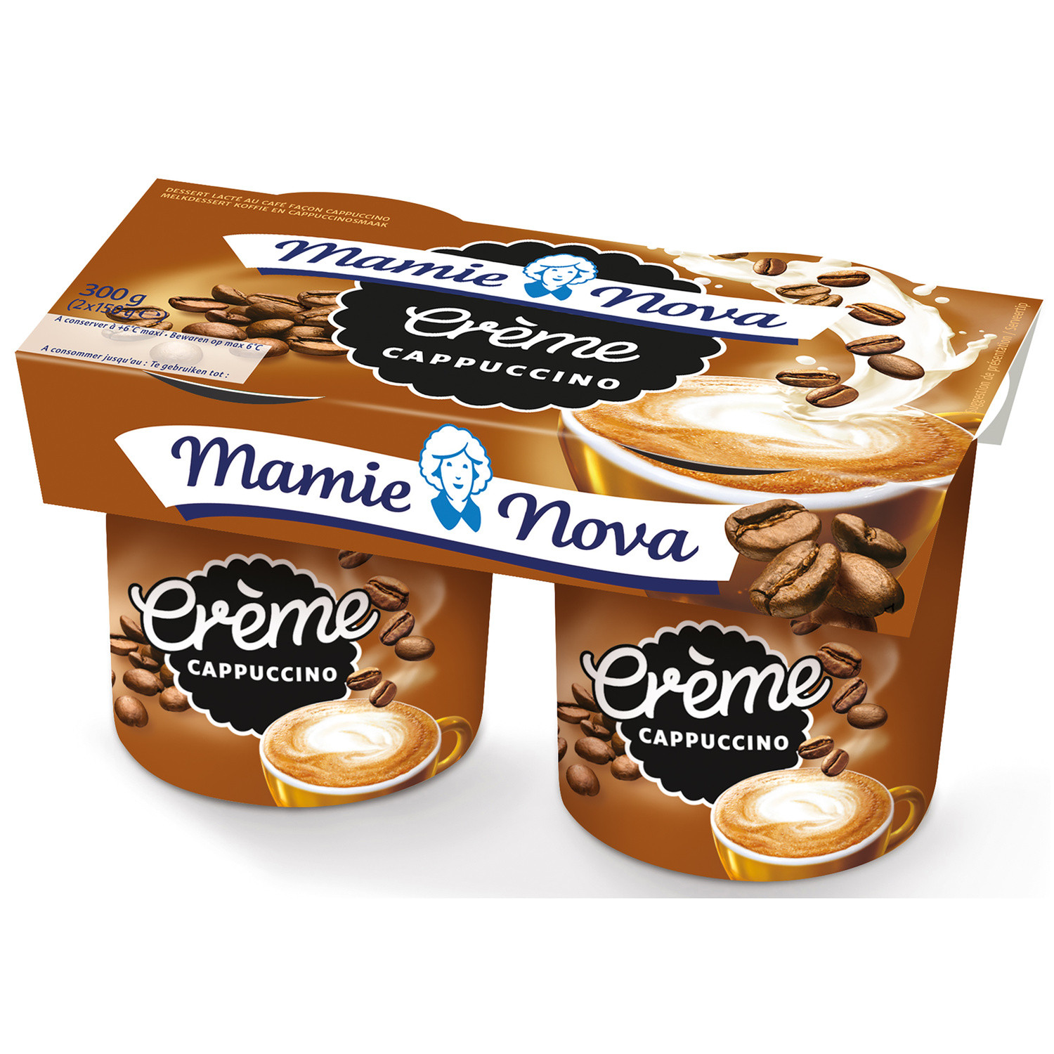 Mamie Nova Cappuccino Dessert Cream 2x150g