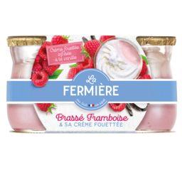 La Fermiere Raspberry yogurt and whipped cream 240g