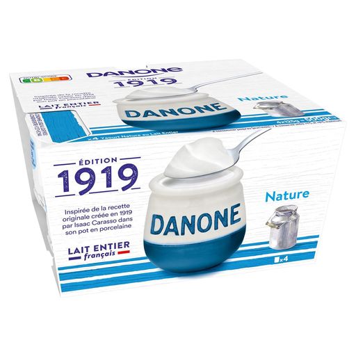 Danone Yoghurts with whole milk 4x125g