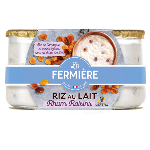 La Fermiere Rum and Raisin 2x160g 320g