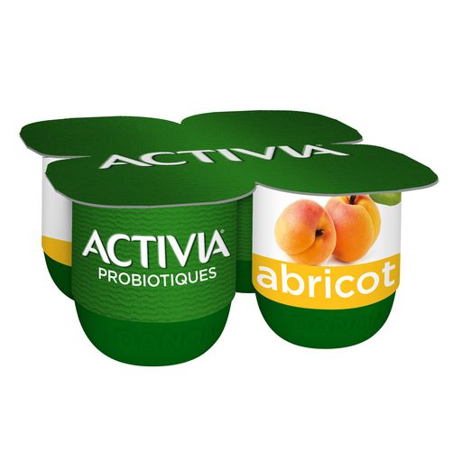 Danone Activia Apricots yogurts 4x125g