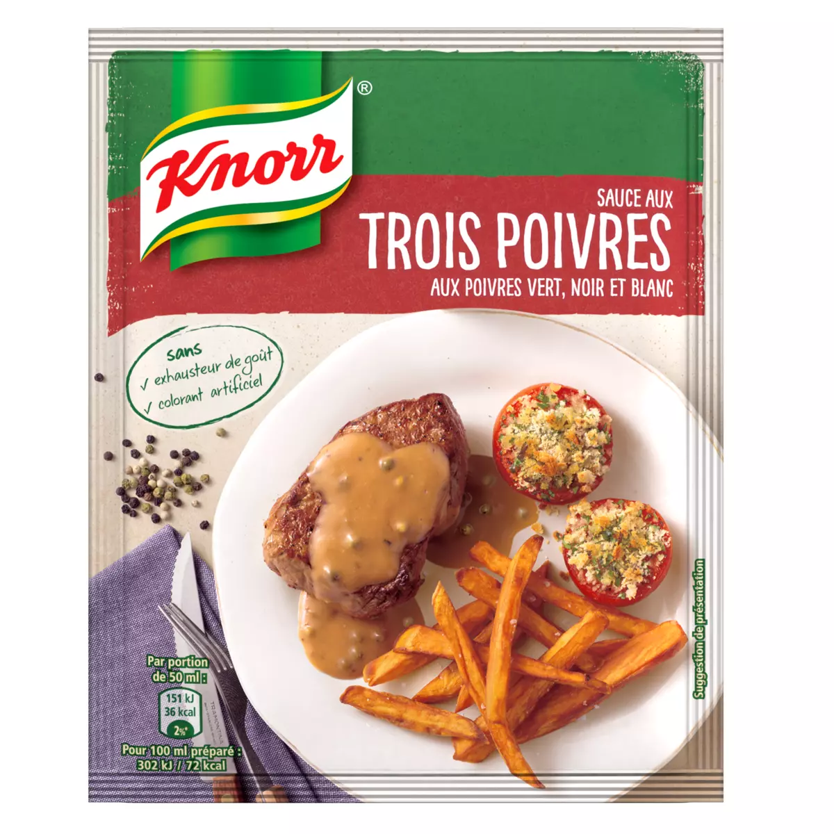 Knorr 3 pepper sauce sachet 30g
