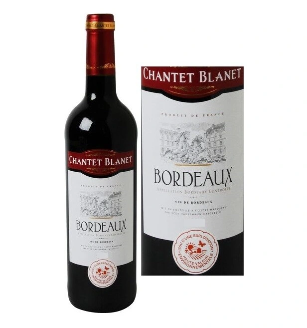 Chantet Blanet Bordeaux Vin rouge 37.5cl