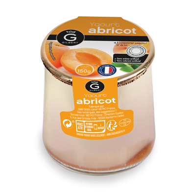 Gilbert Apricot yogurts 6x150g