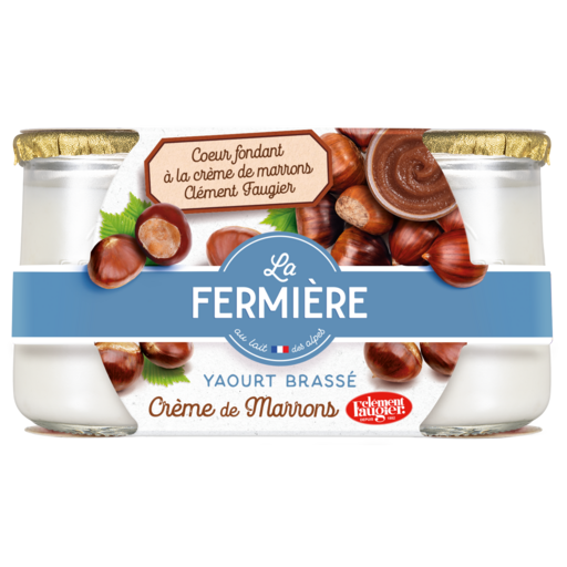 La Fermiere Chestnut Yogurts 2x160g